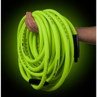 Flexzilla 12 in. x 50 ft. Air Hose with 38 in. MNPT Fittings HFZ1250YW3