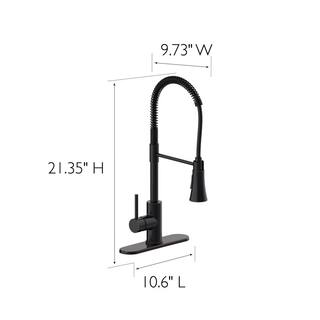 Design House Spencer Single Handle Pull Down Sprayer Kitchen Faucet in Oil Rubbed Bronze 593871