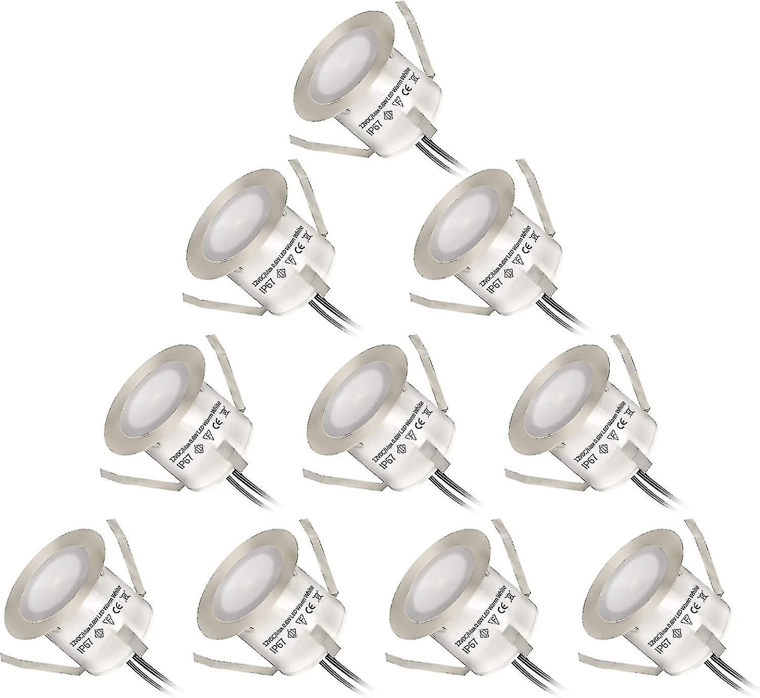 10 Pack In Ground Light Waterproof Ip67 For Patio Landscape Path