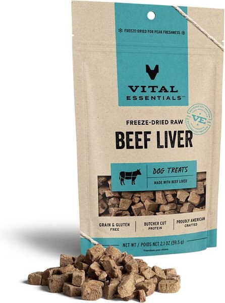 Vital Essentials Beef Liver Freeze-Dried Dog Treats