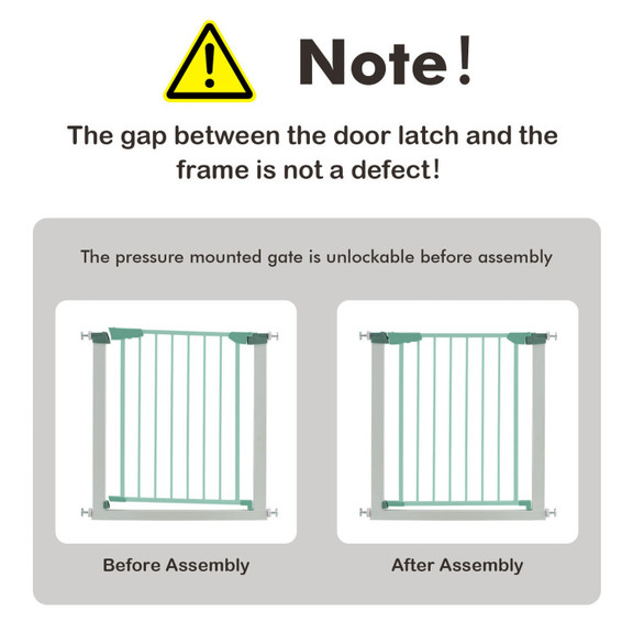 Costway 93856472 30 32.5 Inch Wide Safety Gate wit...