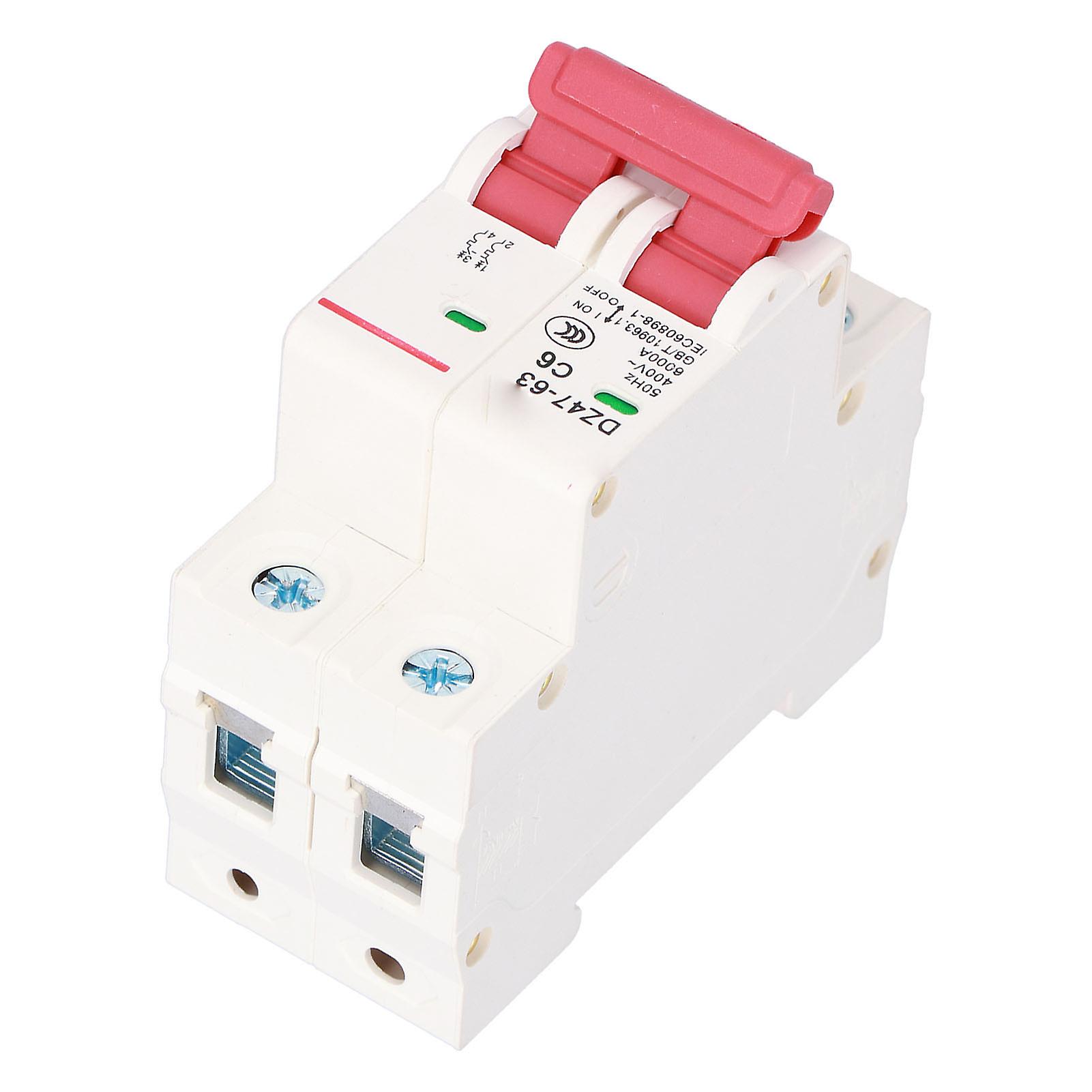 2p Miniature Circuit Breaker Humanized Visual Window Design Current Miniature Circuit Breaker For Avoid Overload6a