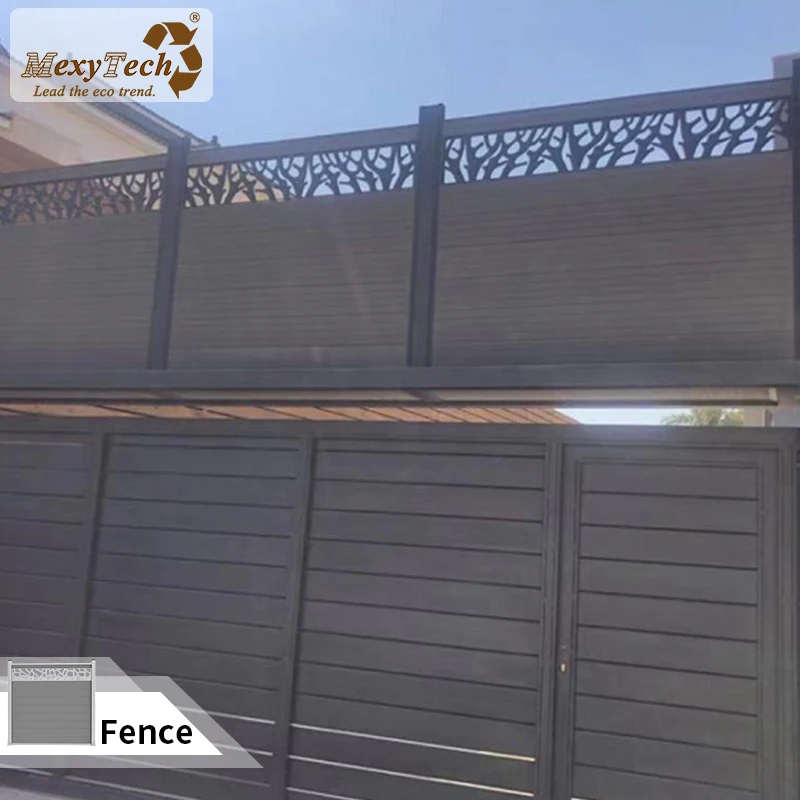 modern design garden building decorative WPC fence WPC fence panel  factory supply OEM ODM composite fence board