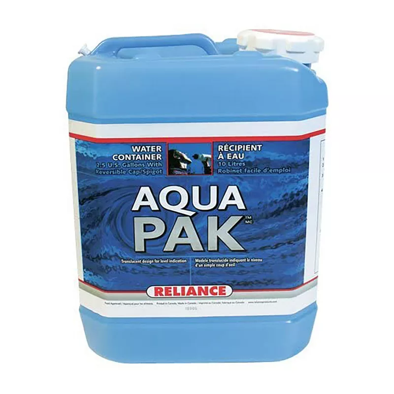 Reliance Products Aqua-Pak 2.5 Gal. Plastic Drinking Water Container Storage Jug