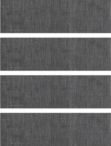 Bungalow Flooring FlorArt Barbury Weave Gray Indoor Stair Treads， 4-pack