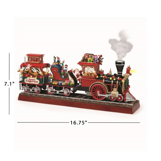 Mr Christmas Animated Led Santa x27 s Express Musical Train Christmas Decoration