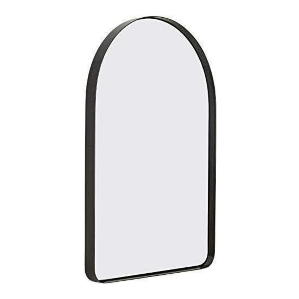 Contemporary Brushed Metal Wall Mirror (24