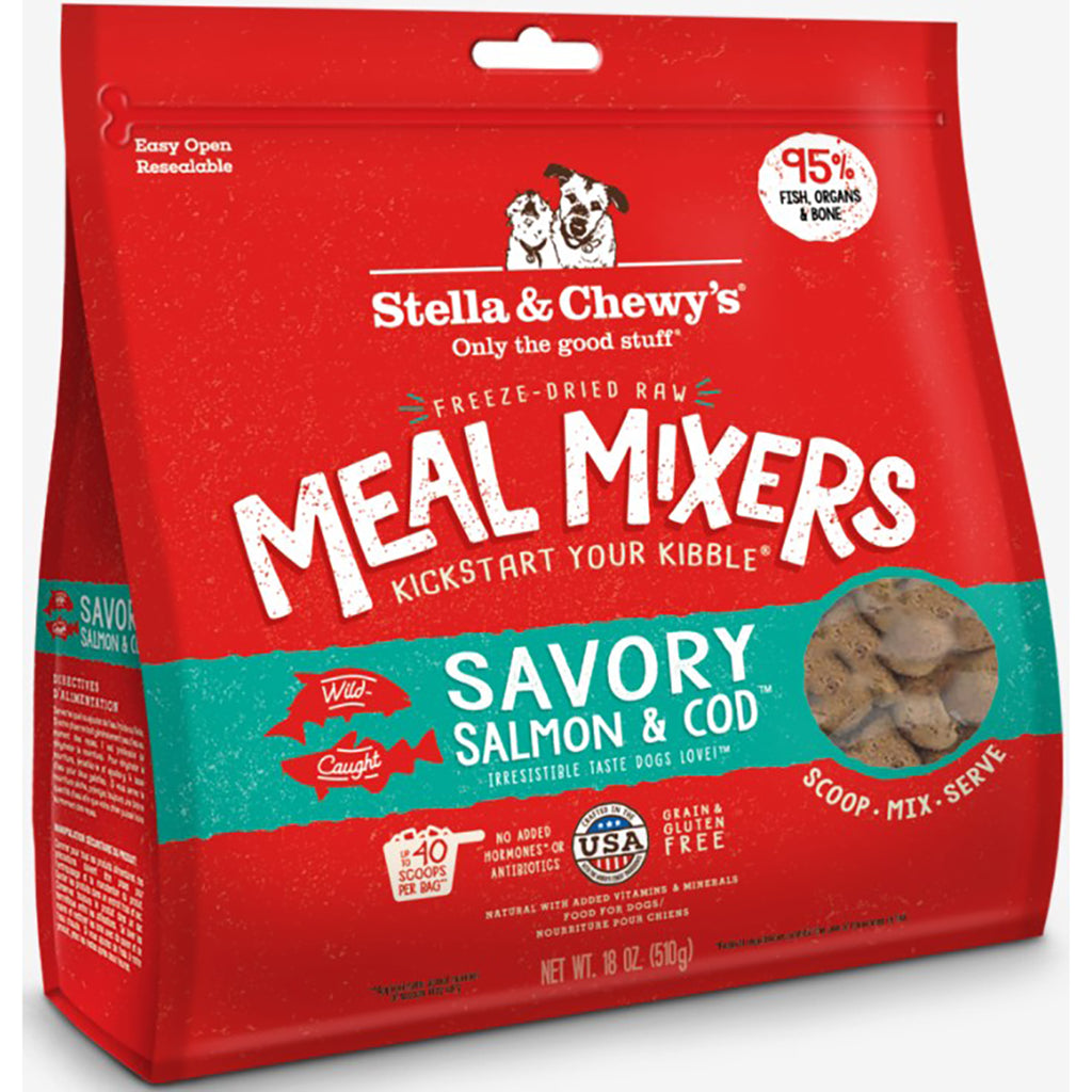 Stella and Chewy's Meal Mixers Salmon and Cod Dog Food Topper - 18oz