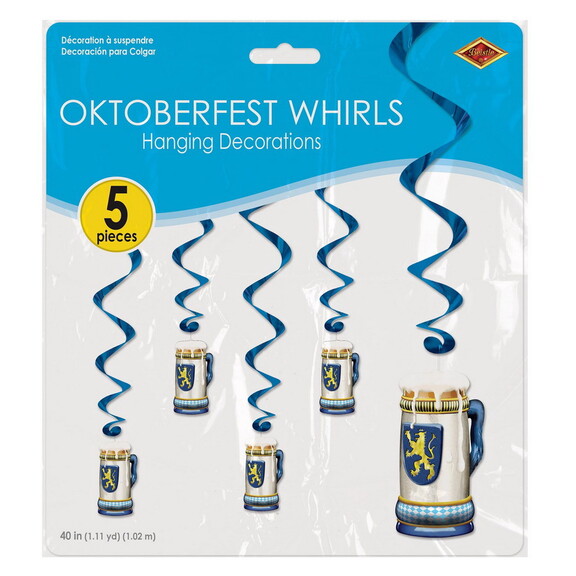 Beistle 50971 Oktoberfest Whirls  3' 4