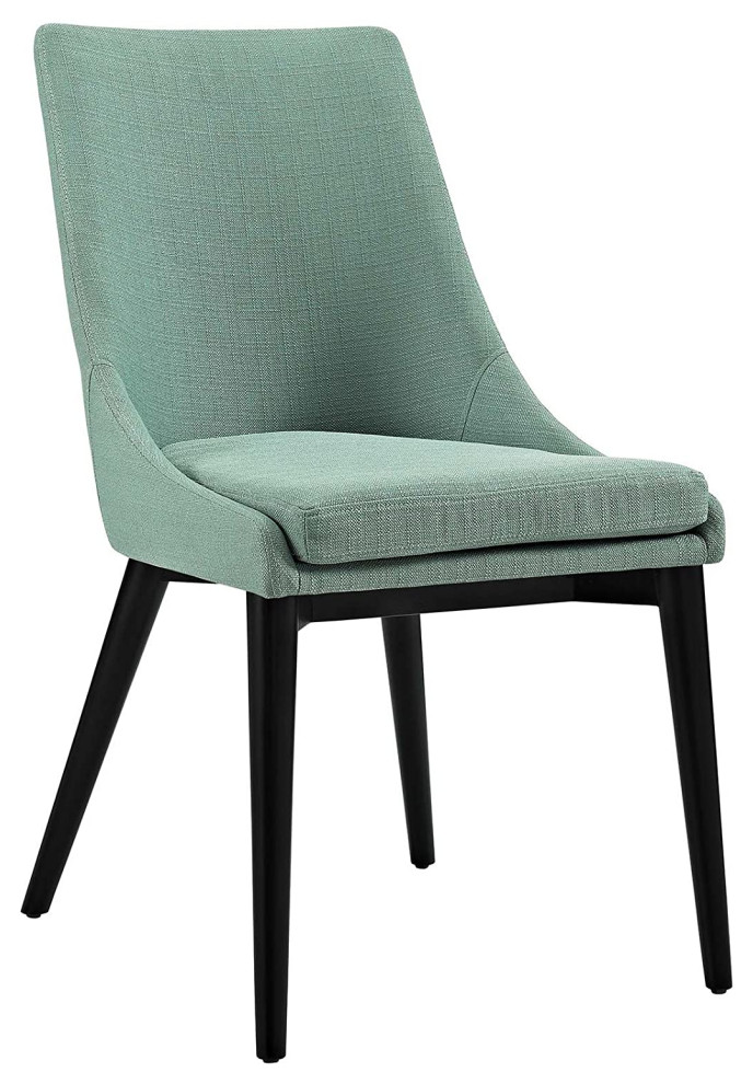 Set of 2 Dining Chair  Tapered Legs With Cushioned Polyester Seat   Midcentury   Dining Chairs   by Declusia  Houzz