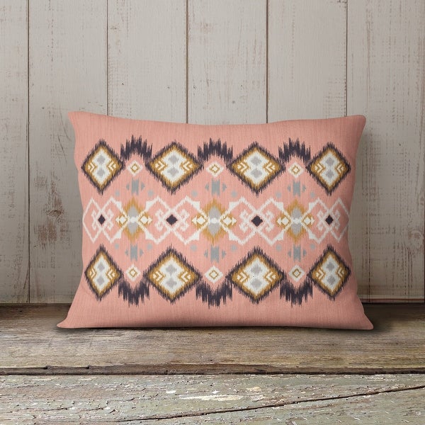 YUMA PINK Indoor|Outdoor Lumbar Pillow By Kavka Designs