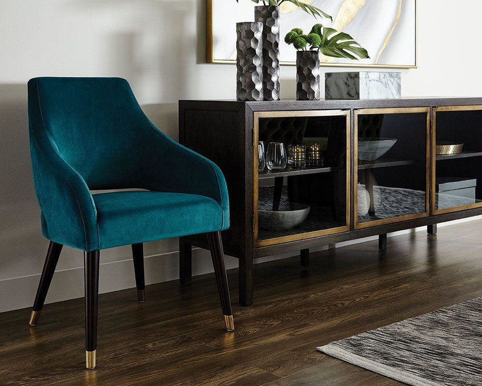 Collier Dining Chair Timeless Teal (Set of 2)   Midcentury   Dining Chairs   by Virgil Stanis Design  Houzz