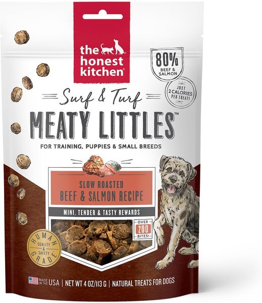 The Honest Kitchen Surf and Turf Meaty Littles Slow Roasted Beef and Salmon Recipe Dog Treats