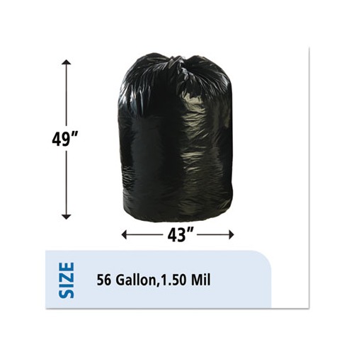 Stout By Envision Total Recycled Content Plastic Trash Bags  STOT4349B15