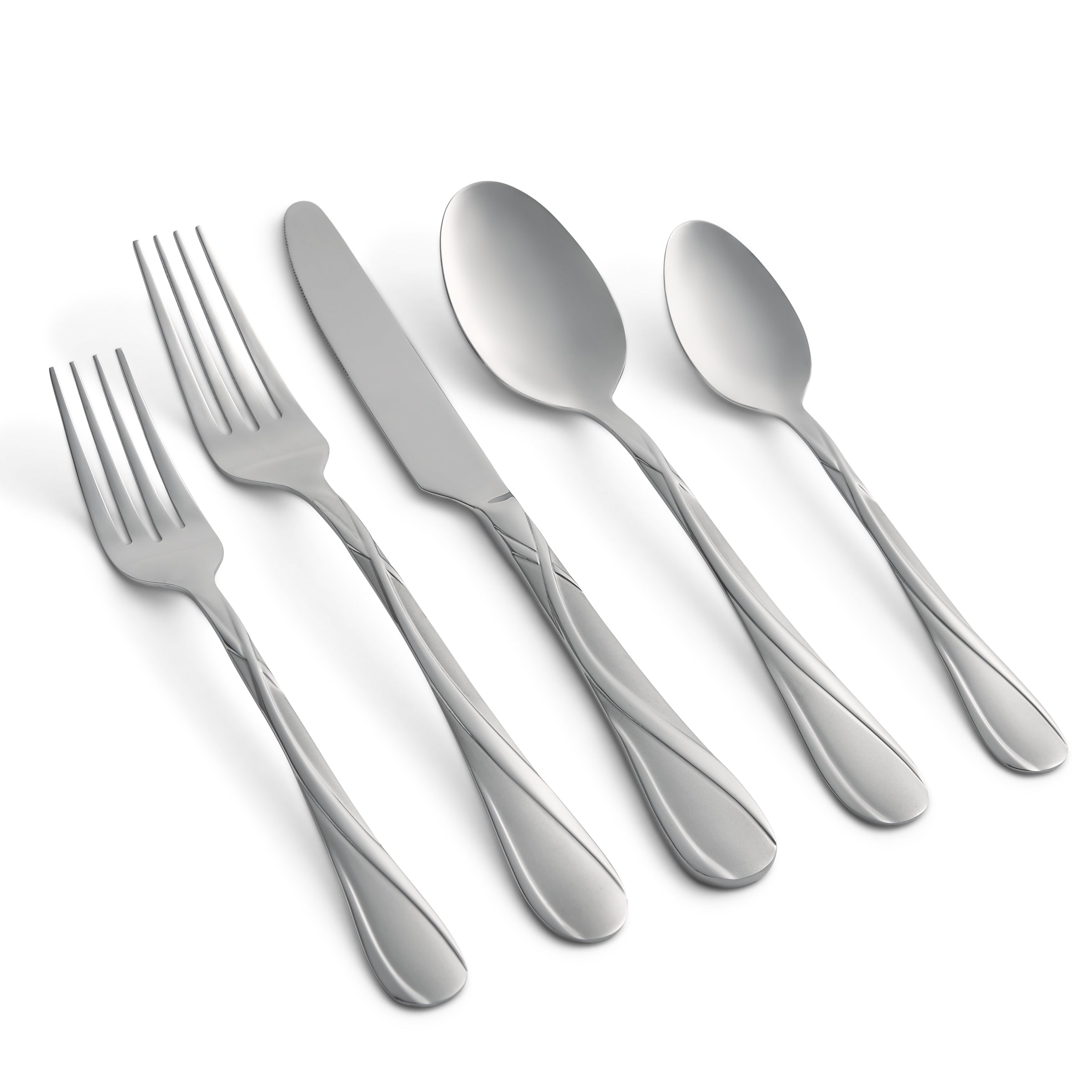 Rue Sand 20-Piece Flatware Set