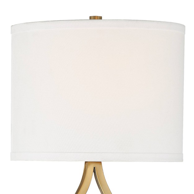 Fixture White Half moon Linen Shade For Bedroom