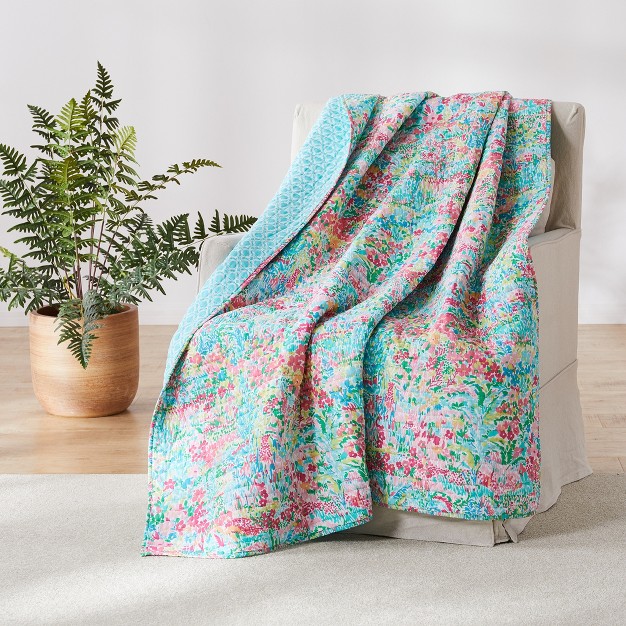 Karola Floral Quilted Throw Levtex Home