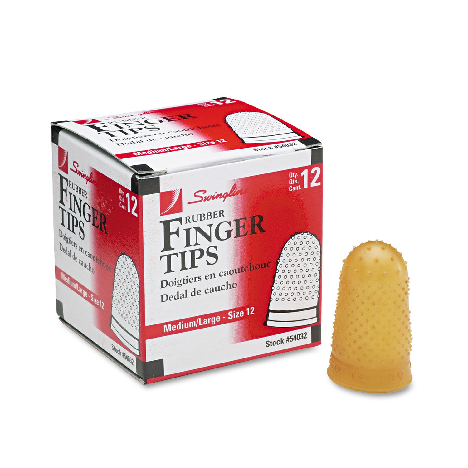 Rubber Finger Tips by Swinglineandreg; SWI54032