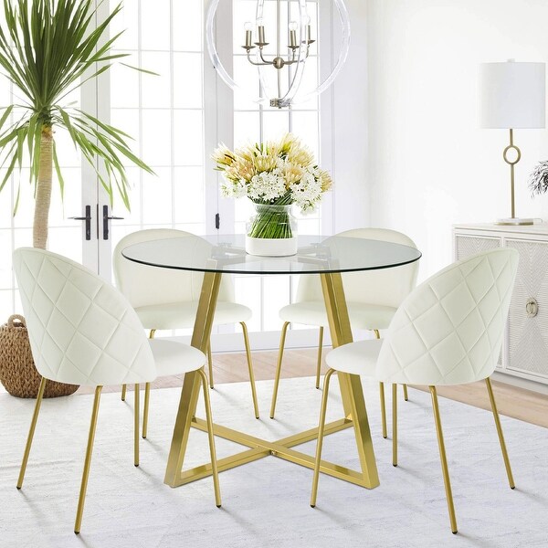 Modern Velvet Dining Chair (Set of 4 )