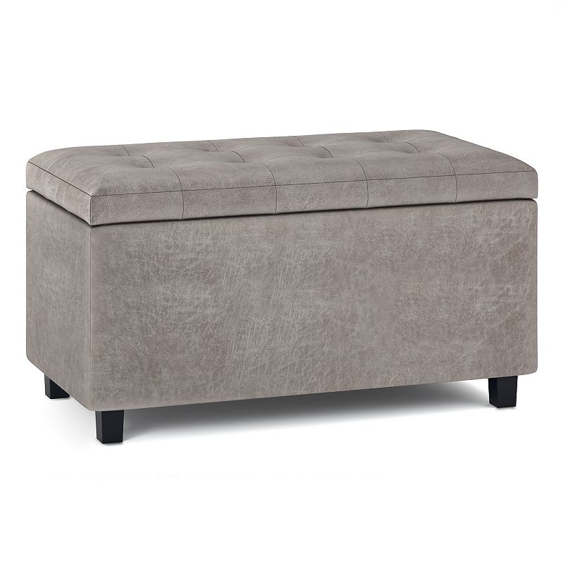 Simpli Home Tufted Storage Ottoman