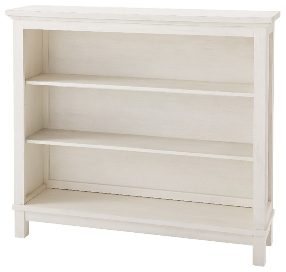 Westwood Design Westfield Traditional Hutch / Bookcase   Brushed White Finish   Farmhouse   Bookcases   by Homesquare  Houzz