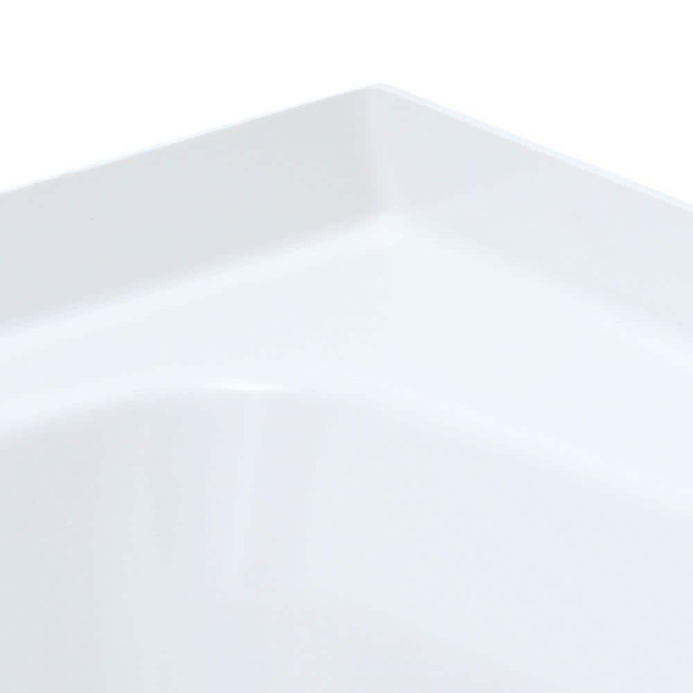 Swan 60 in Fiberglass Left Drain Rectangular Alcove Bathtub in White