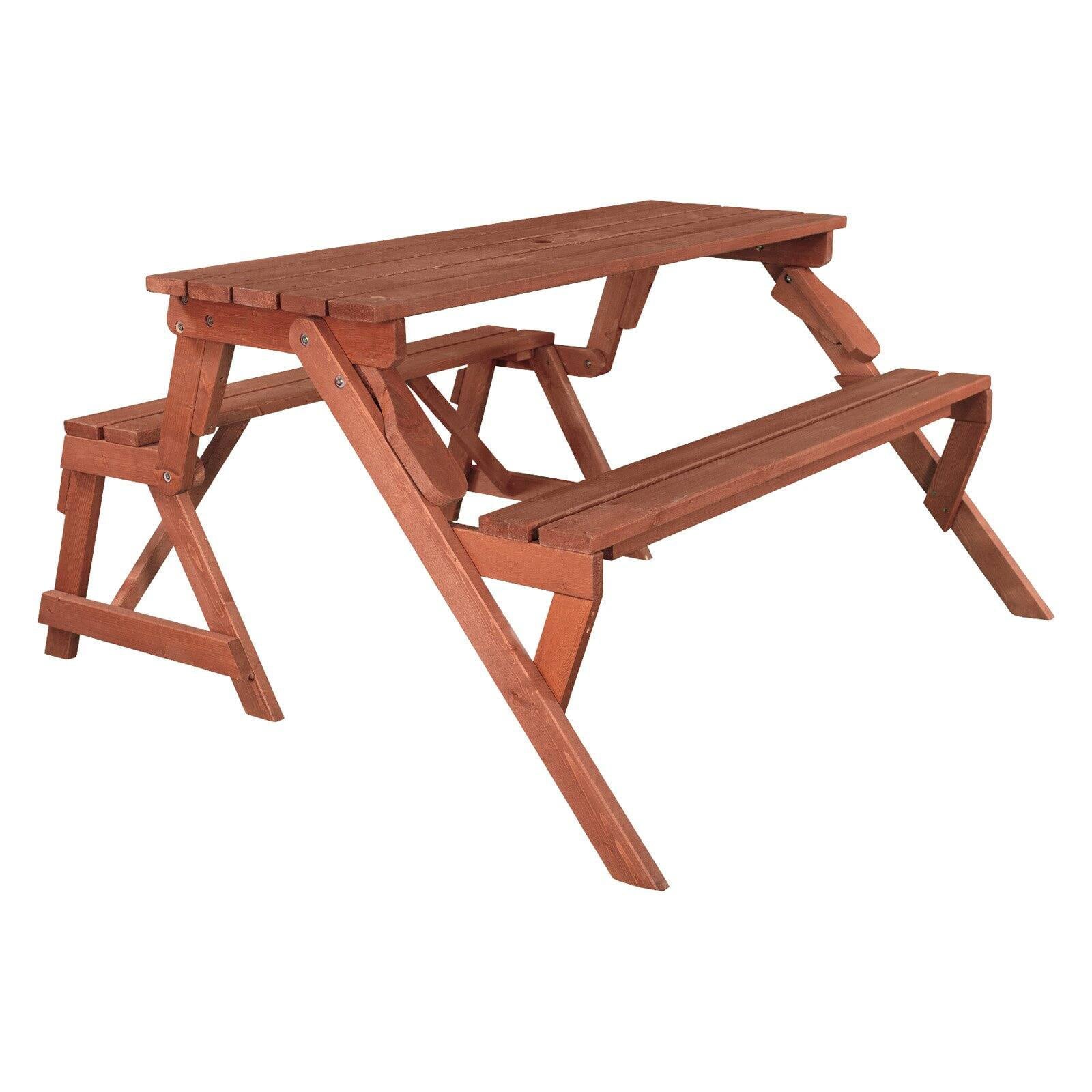 Leisure Season Folding Picnic Table and Bench