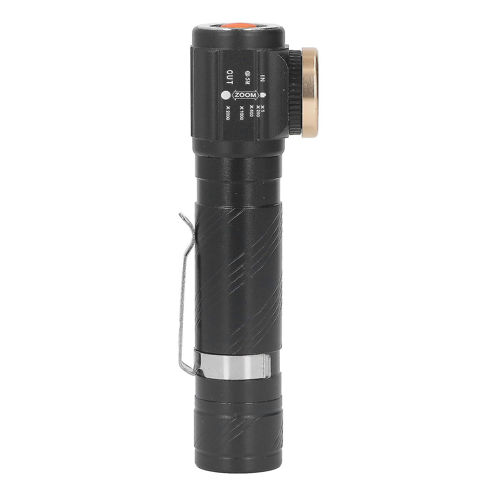 Detachable Headlamp Flashlight Hard Light 4 Gears Light Telescopic Zoom USB Rechargeable Portable LED Head Flashlight