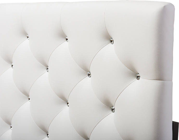 Viviana Upholstered Button Tufted Headboard   Transitional   Headboards   by Baxton Studio  Houzz