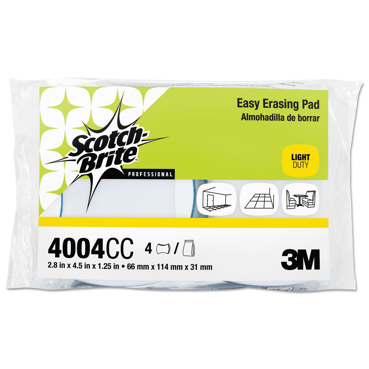 Easy Erasing Pad 4004 by Scotch-Briteandtrade; PROFESSIONAL MMM55658