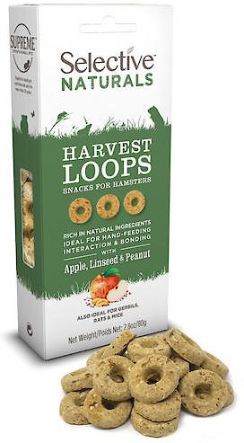 Science Selective Naturals Harvest Loops Hamster Food， 2.8-oz bag， case of 4