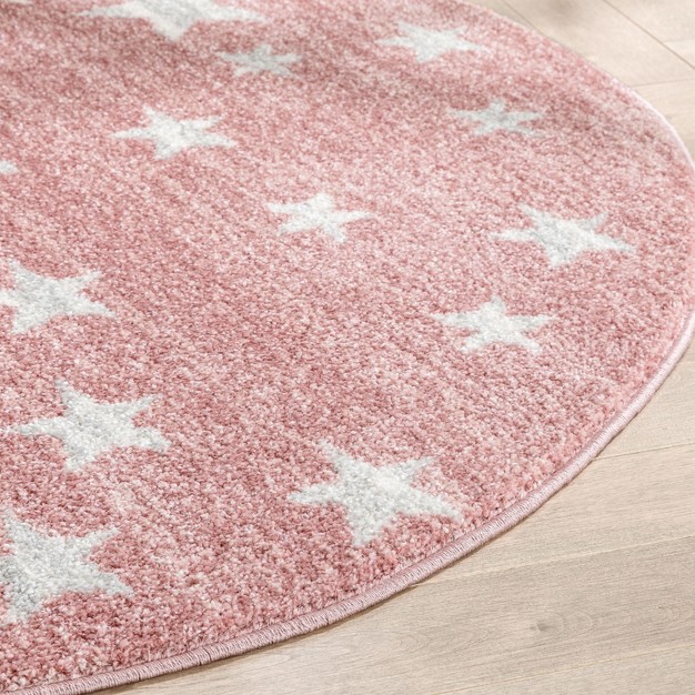 Well Woven Kosme Geometric Star Stain resistant Area Rug