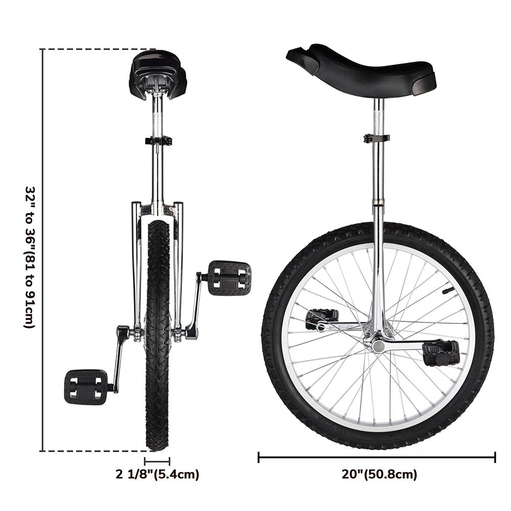 Yescom 20 inch Unicycle Wheel Frame Color Optional