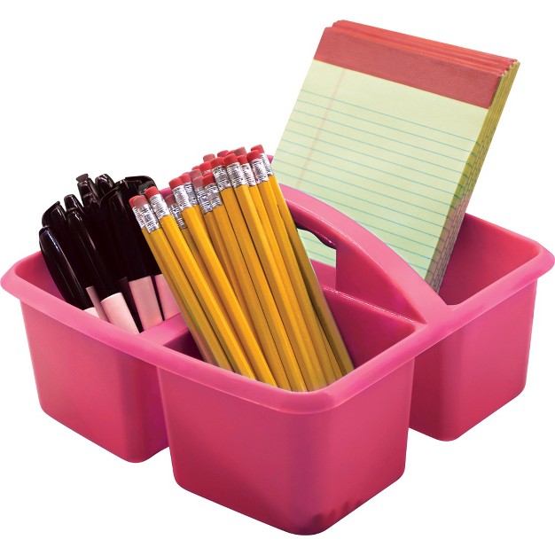 Teacher Created Resources Pink Plastic Storage Caddy Pack Of 6