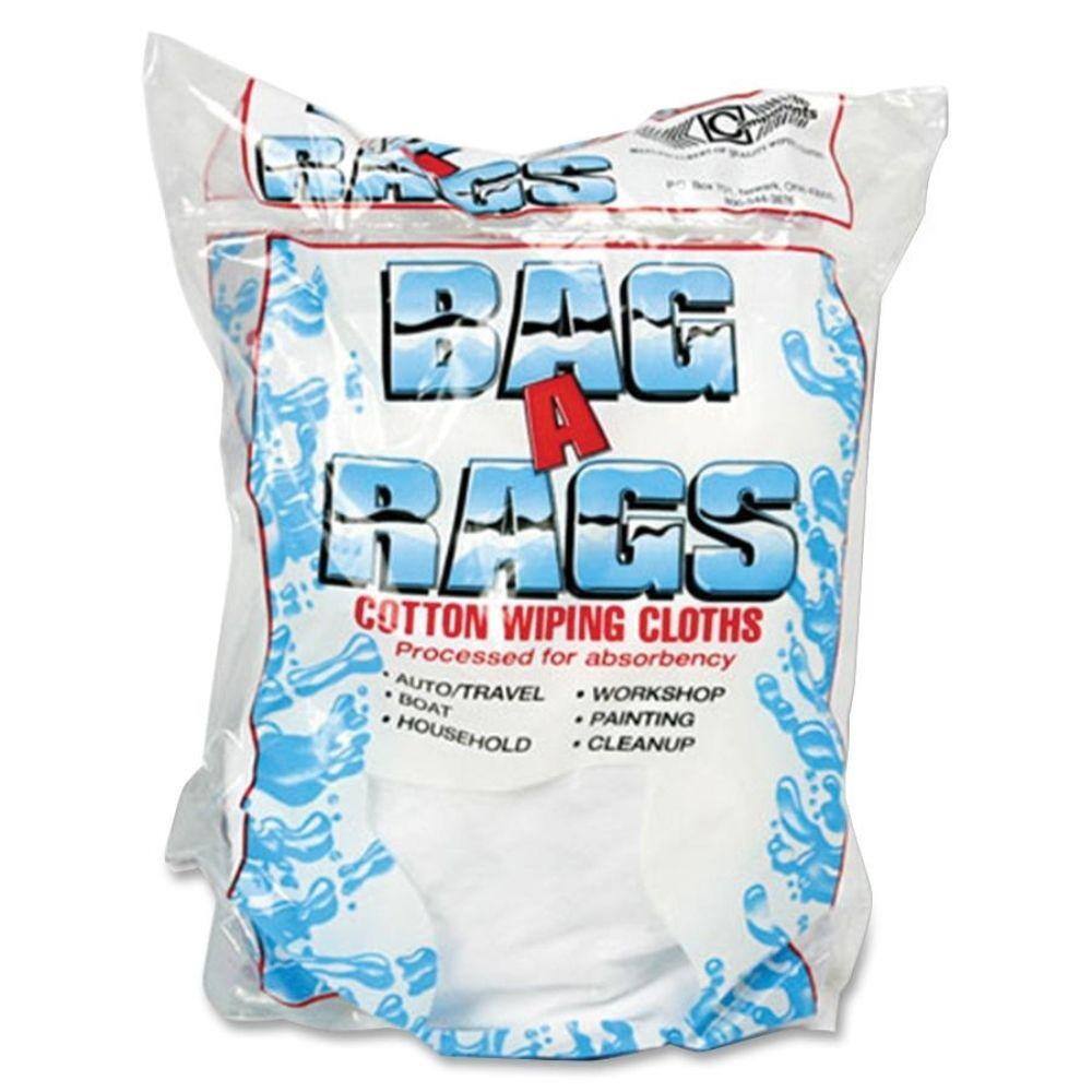 Office Snax 1 lb. Cotton Wiping Cloths (10 Cloths Per Bag) OFX00070