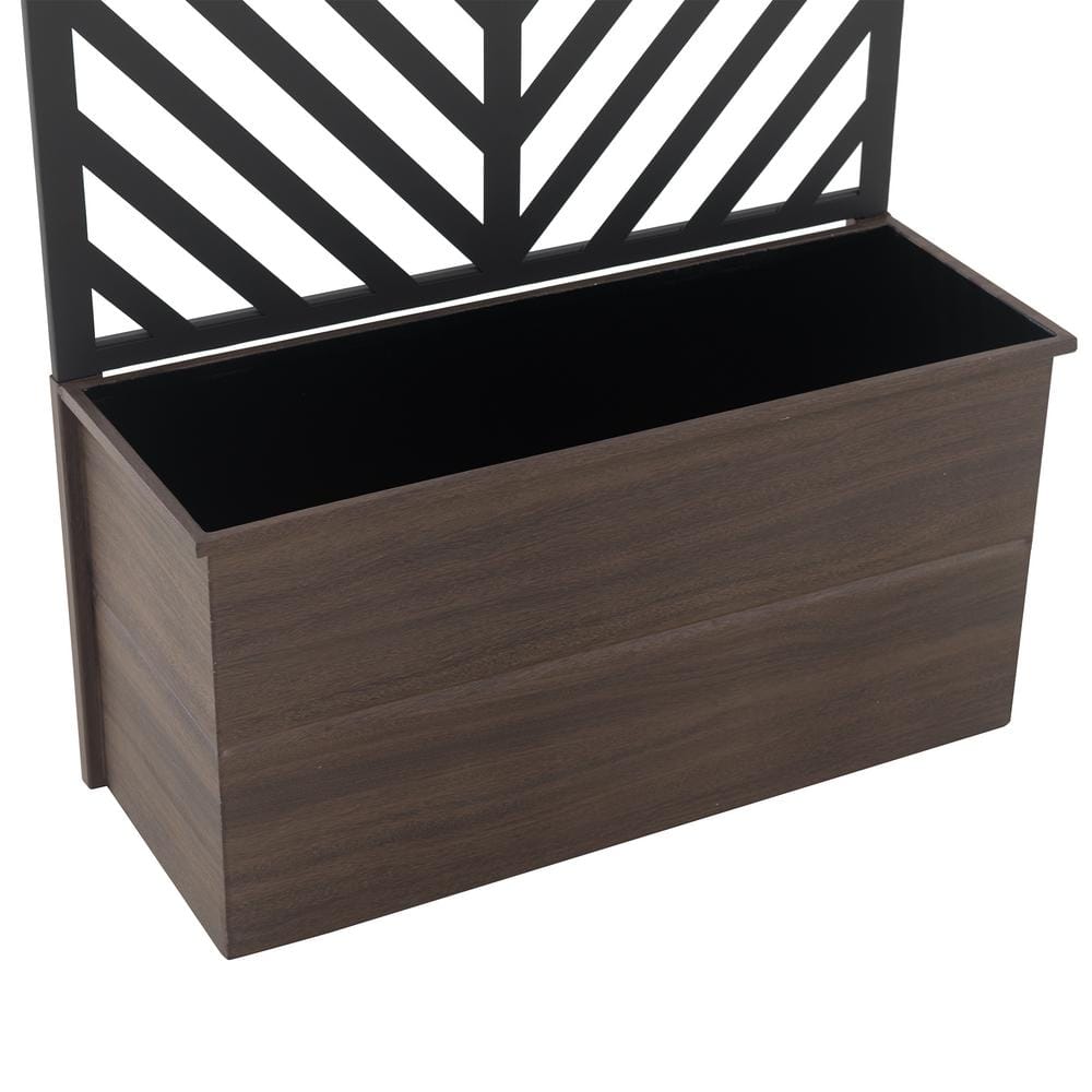 SUNJOY Marston Steel Planter with Screen A416026610