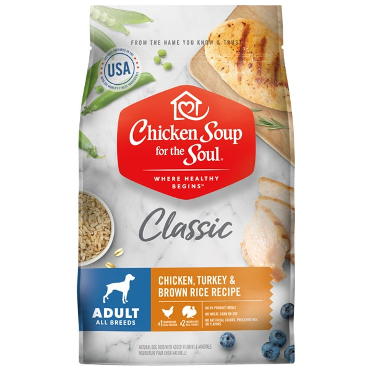 Chicken Soup for the Soul Chicken，Turkey and Brown Rice Adult Dry Dog Food