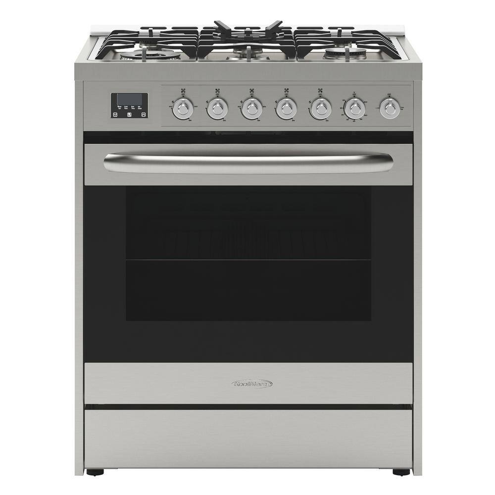 Koolmore 30 in. 5 Burner Freestanding Gas Range in Stainless Steel GRS-30-5B