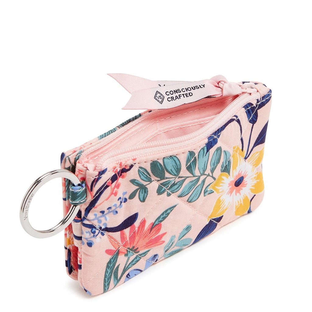 Vera Bradley  RFID Deluxe Zip ID Case in Paradise Coral