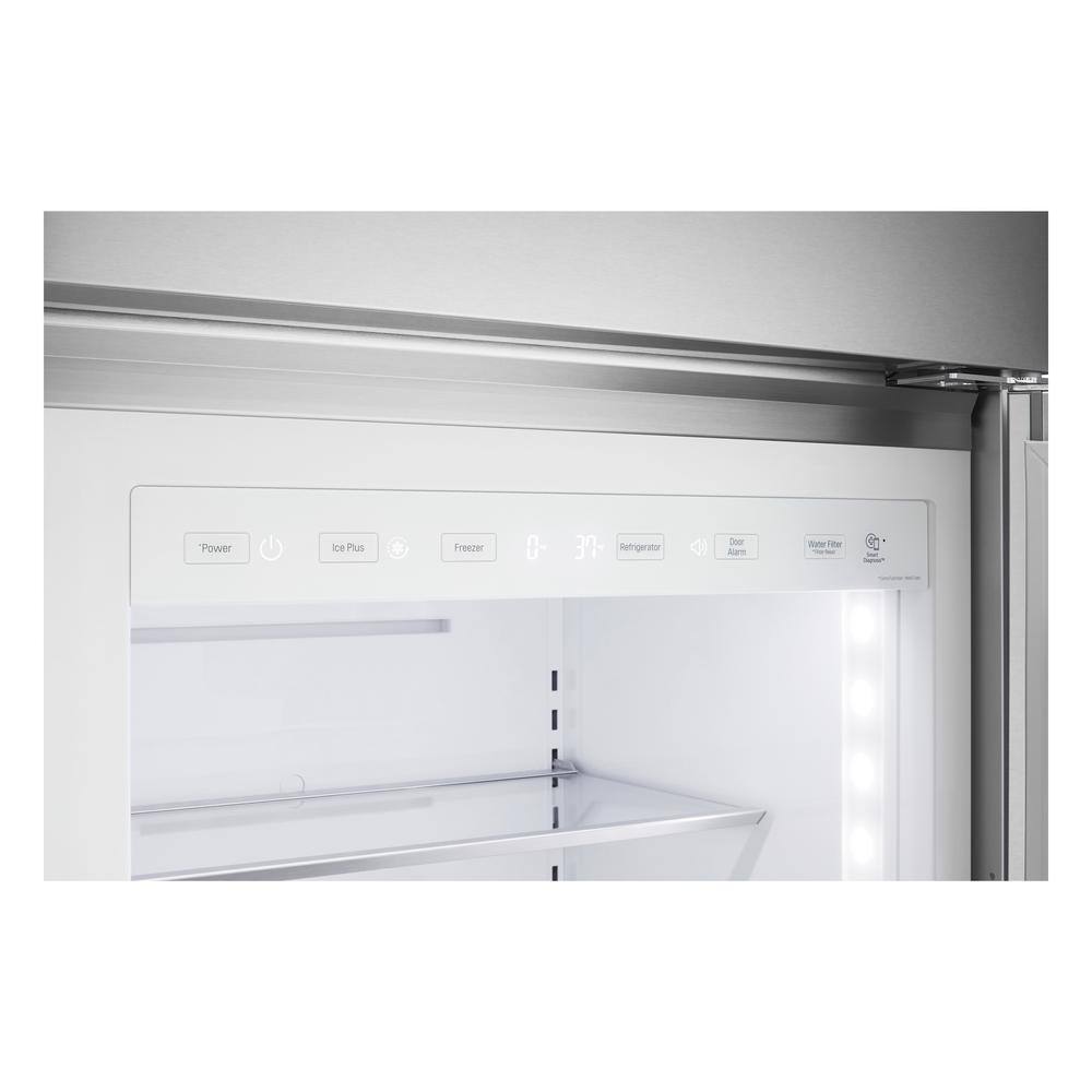 LG STUDIO 42 in. W 26.5 cu. ft. Built-in Side by Side Refrigerator with SpacePlus  In-Door ice in Stainless Steel Cabinet Depth SRSXB2622S