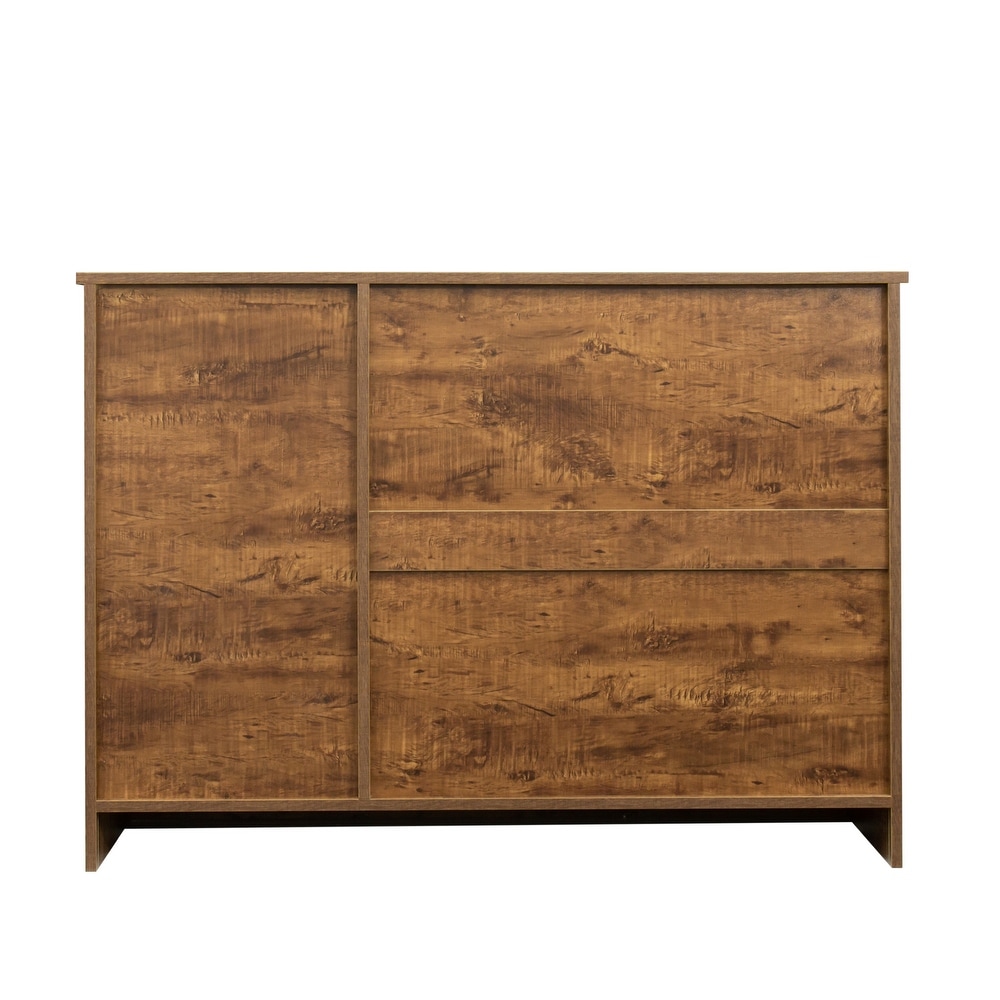 Wood Buffet Sideboard with 2 Doors  1 Storage and 2 Drawers