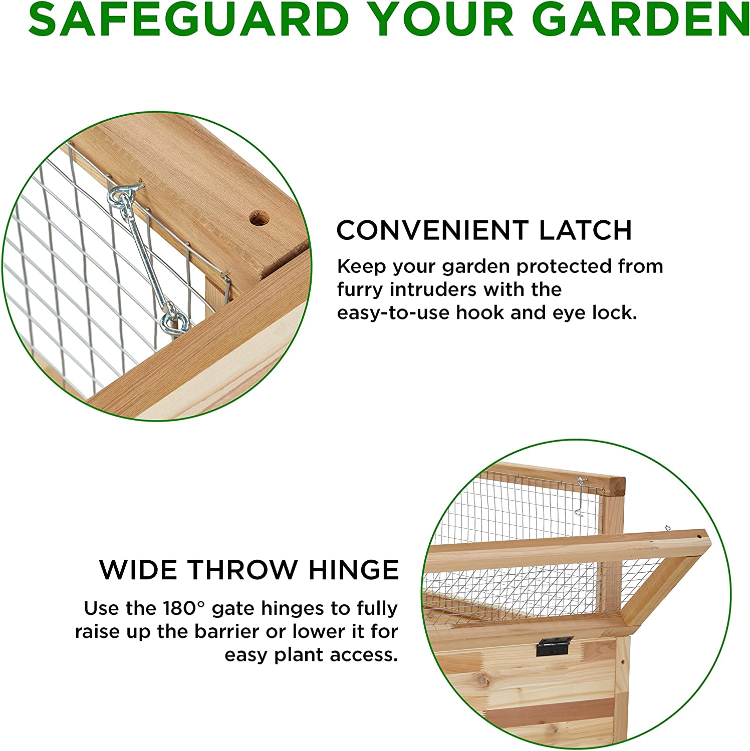 Jumbl Raised Herb Garden Bed, 72 x 33 x 39 in Wood Planter