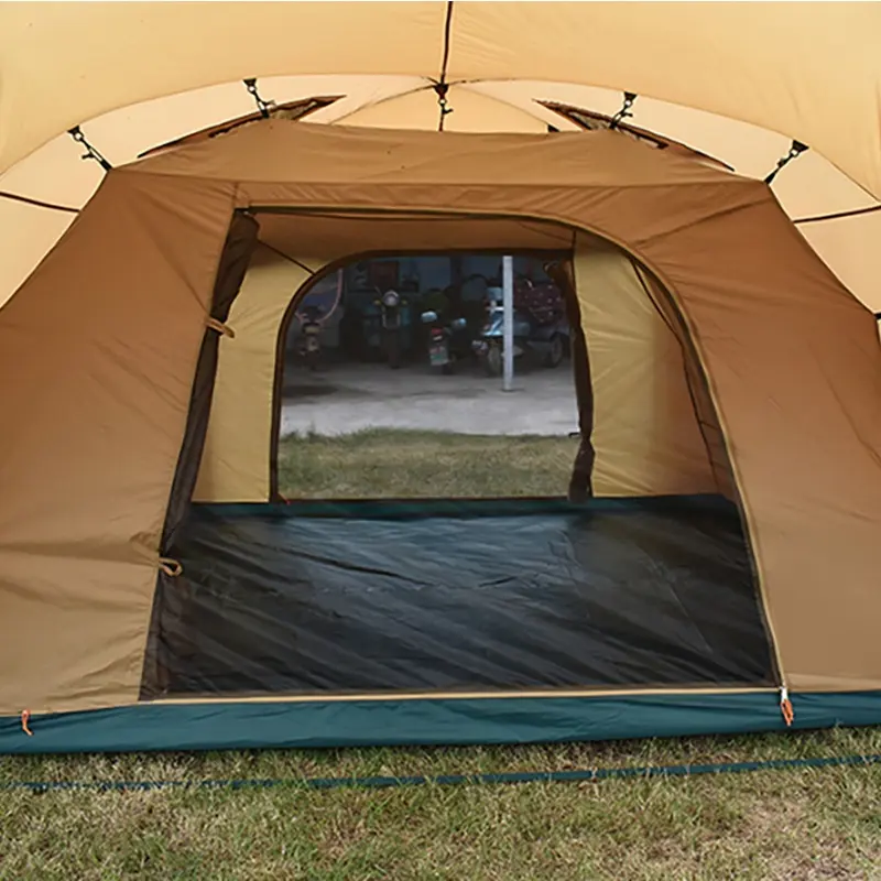 Wholesale Large Double Layer 5 8 Person Wind Resistant Waterproof Outdoor Camping Family Camping Cabin Tent For Party Wedding