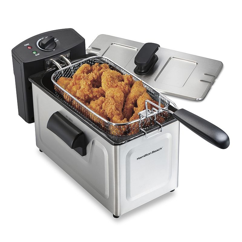 Hamilton Beach 12 Cup Stainless Steel Deep Fryer