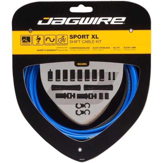 Jagwire Sport XL Shift Cable Kit - SRAM Shimano - Blue