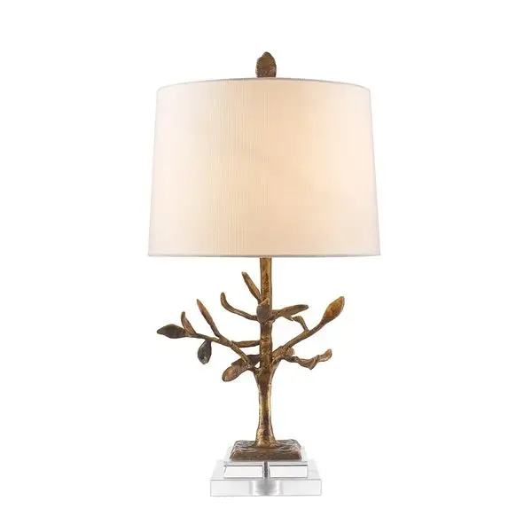 Table or Accent Lamp Distressed Gold By Lucas McKearn