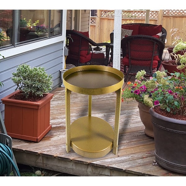 Saffron Fabs Multi-Purpose Metal End/Accent Table