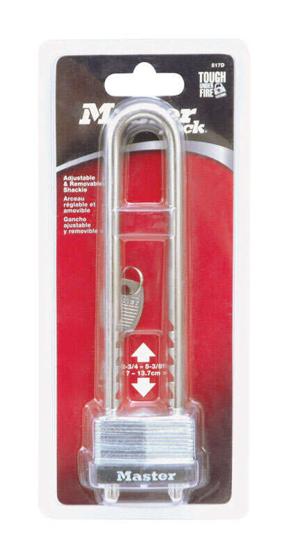 Master Lock 1-3/4 in. W Steel Warded Locking Padlock