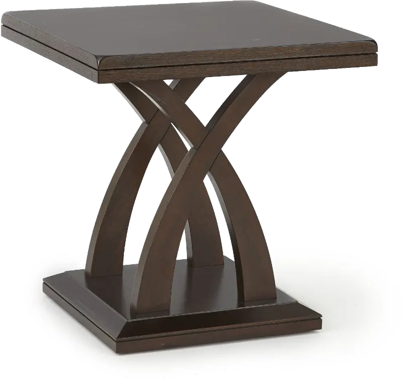 Jocelyn Espresso Brown End Table