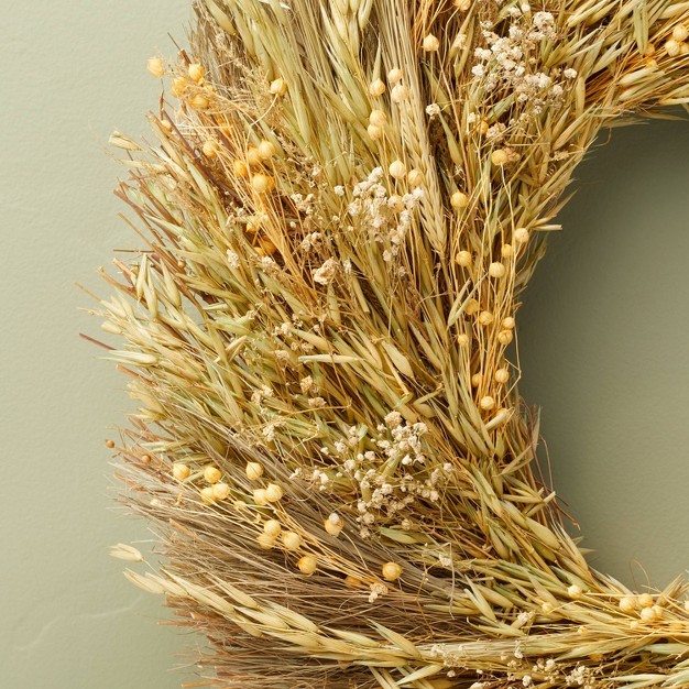 Preserved Grass and Lino Wreath - Hearth and Hand With Magnolia